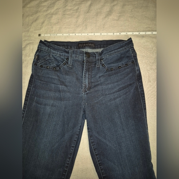 Rock & Republic Women's Dark Blue Jeans Size 8 - Picture 4 of 8